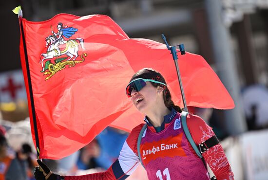 Биатлон. Чемпионат России 2025. Женщины. Масс-cтарт