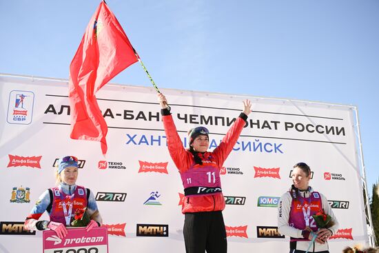 Биатлон. Чемпионат России 2025. Женщины. Масс-cтарт