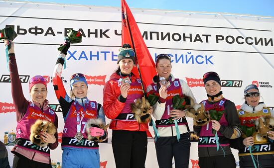 Биатлон. Чемпионат России 2025. Женщины. Масс-cтарт