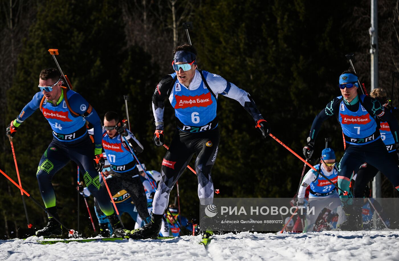 Биатлон. Чемпионат России 2025. Мужчины. Масс-cтарт