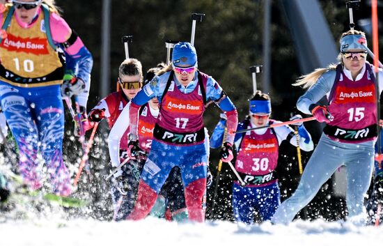 Биатлон. Чемпионат России 2025. Женщины. Масс-cтарт