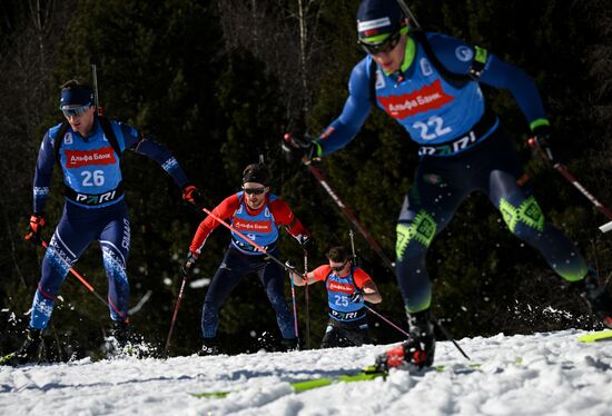 Биатлон. Чемпионат России 2025. Мужчины. Масс-cтарт