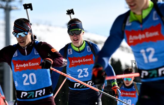 Биатлон. Чемпионат России 2025. Мужчины. Масс-cтарт