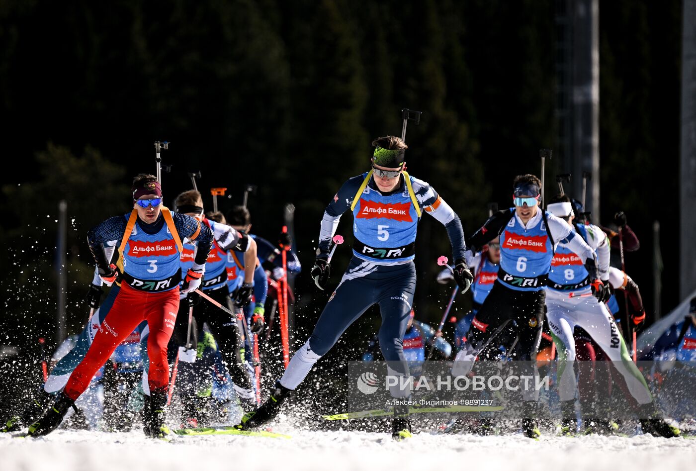 Биатлон. Чемпионат России 2025. Мужчины. Масс-cтарт