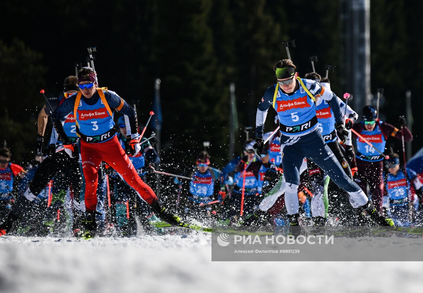 Биатлон. Чемпионат России 2025. Мужчины. Масс-cтарт