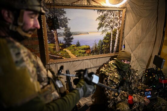 Военнослужащие отряда "Т" Добровольческого корпуса в Курской области