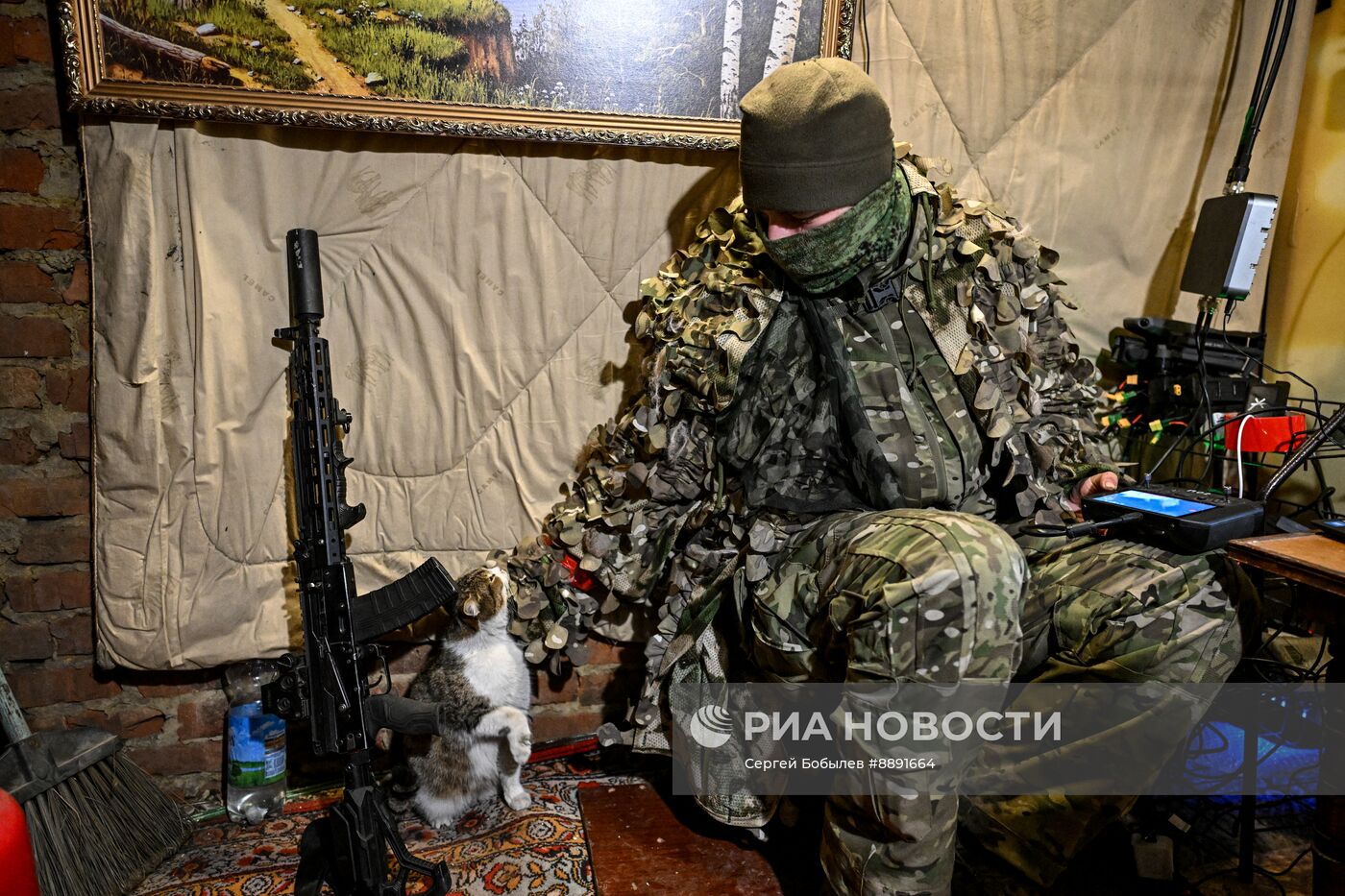 Военнослужащие отряда "Т" Добровольческого корпуса в Курской области