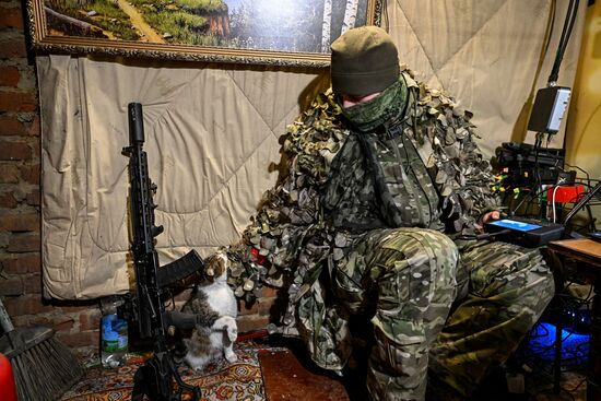 Военнослужащие отряда "Т" Добровольческого корпуса в Курской области