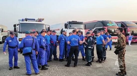 МЧС России ликвидирует последствия землетрясения в Мьянме