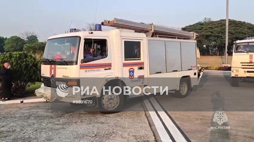 МЧС России ликвидирует последствия землетрясения в Мьянме