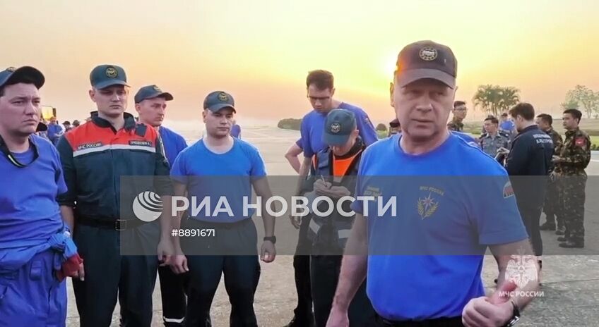 МЧС России ликвидирует последствия землетрясения в Мьянме