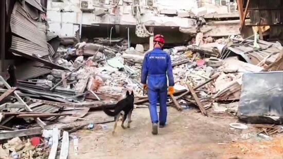 МЧС России ликвидируют последствия землетрясения в Мьянме