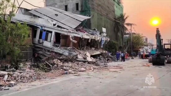 МЧС России ликвидируют последствия землетрясения в Мьянме