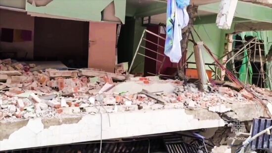 МЧС России ликвидируют последствия землетрясения в Мьянме