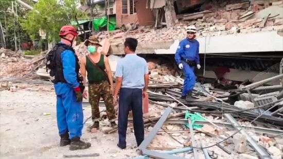 МЧС России ликвидируют последствия землетрясения в Мьянме