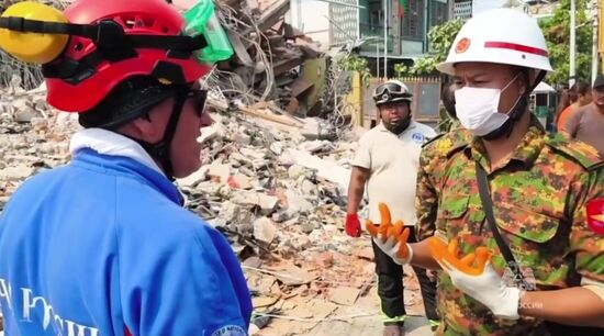 МЧС России ликвидирует последствия землетрясения в Мьянме