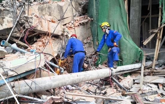 МЧС России ликвидирует последствия землетрясения в Мьянме