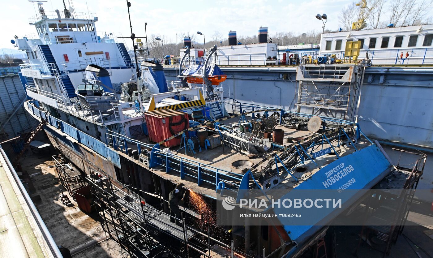 Подготовка к летней речной навигации в Красноярске