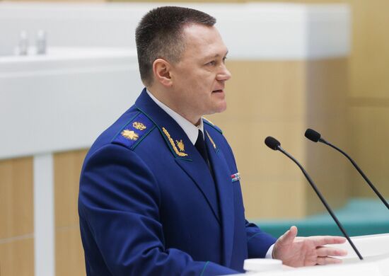 Заседание Совета Федерации РФ