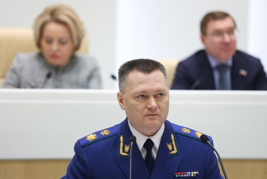 Заседание Совета Федерации РФ