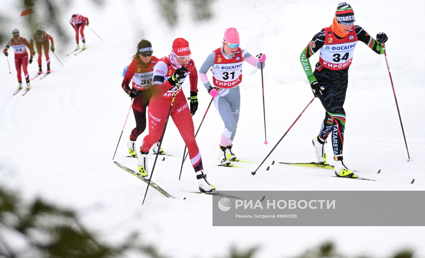 Лыжные гонки. Финал Кубка России. Женщины. Гонка преследования 