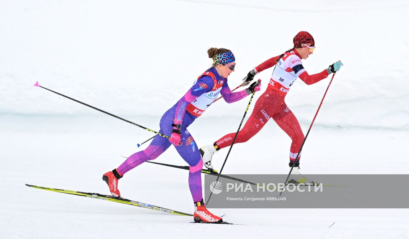 Лыжные гонки. Финал Кубка России. Женщины. Гонка преследования 