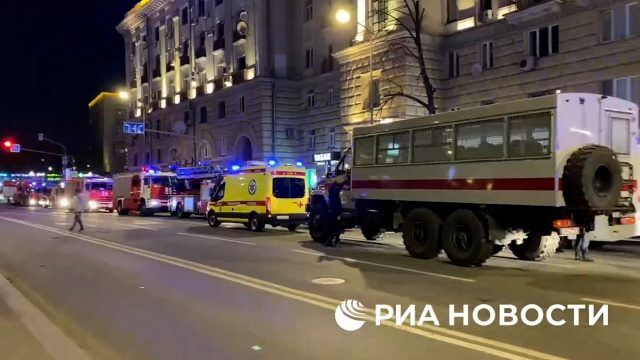 Обстановка у ресторана "Фергана" в Москве, где произошел пожар