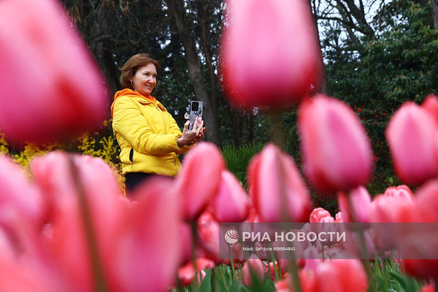 Открытие парада тюльпанов "Салют Победы" в Крыму