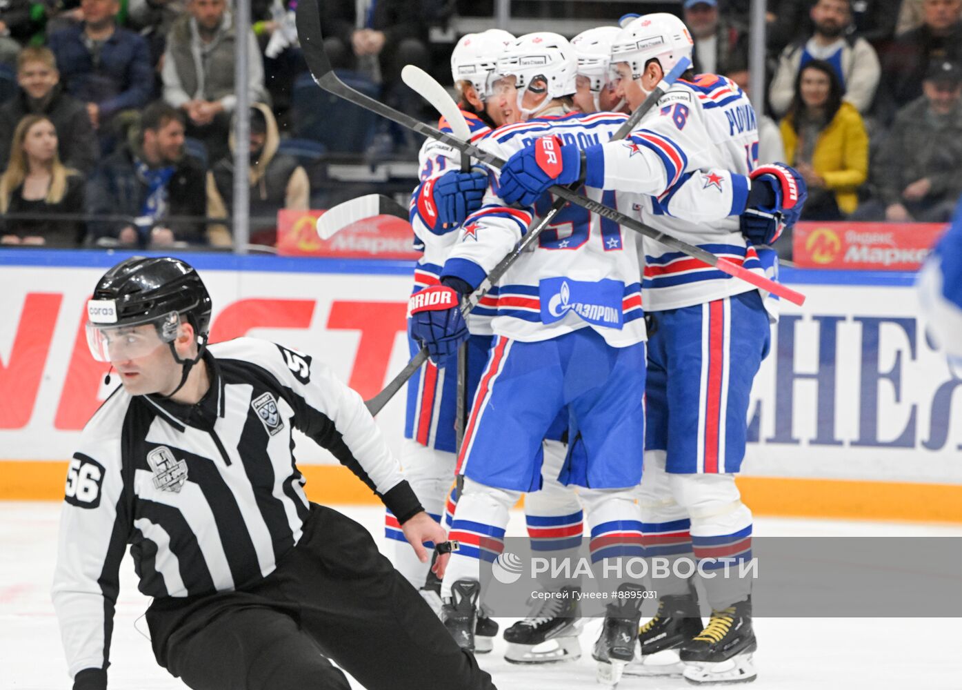 Хоккей. КХЛ. Матч "Динамо М" - СКА