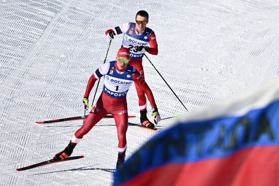 Лыжные гонки. Финал Кубка России. Мужчины. Масс-старт. Свободный стиль