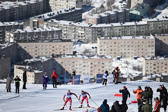 Лыжные гонки. Финал Кубка России. Мужчины. Масс-старт. Свободный стиль