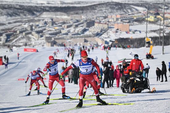 Лыжные гонки. Финал Кубка России. Мужчины. Масс-старт. Свободный стиль