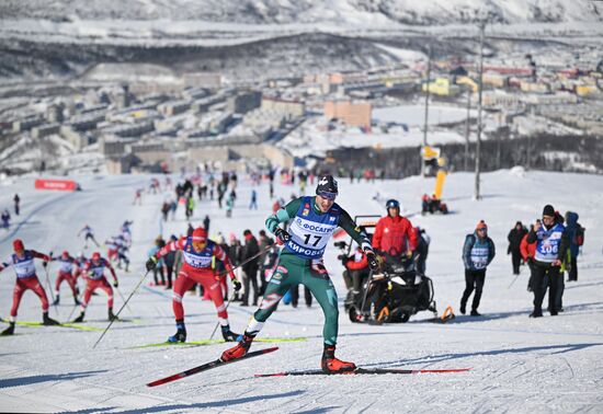 Лыжные гонки. Финал Кубка России. Мужчины. Масс-старт. Свободный стиль