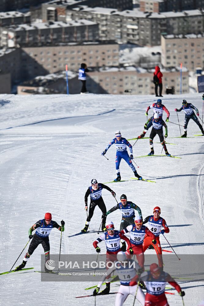 Лыжные гонки. Финал Кубка России. Мужчины. Масс-старт. Свободный стиль
