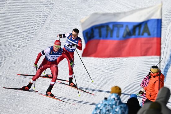 Лыжные гонки. Финал Кубка России. Мужчины. Масс-старт. Свободный стиль