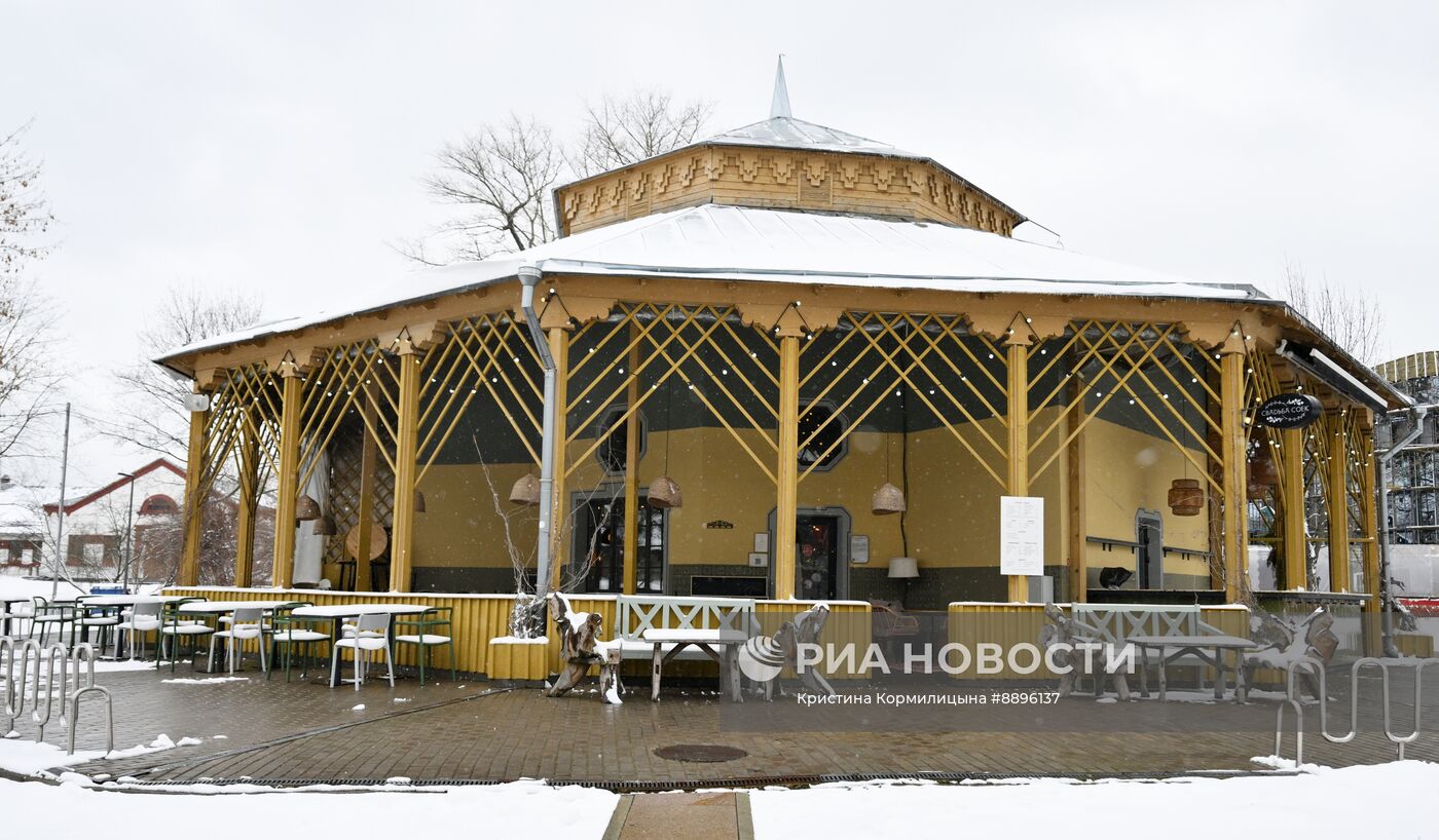 Заснеженные веранды в Москве