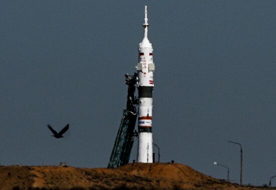 Запуск РН "Союз-2.1а" с кораблем "Союз МС-27" с космодрома Байконур