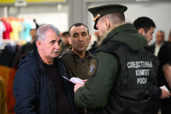 Рейд по проверке документов у мигрантов