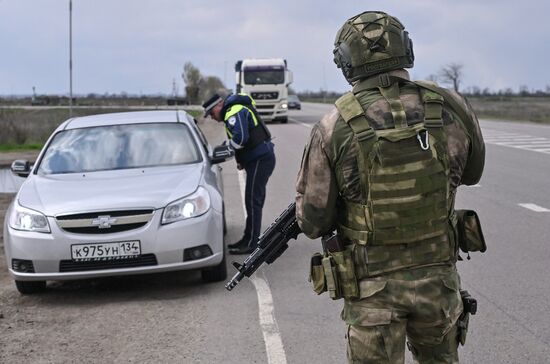 Работа Росгвардии в Запорожской области