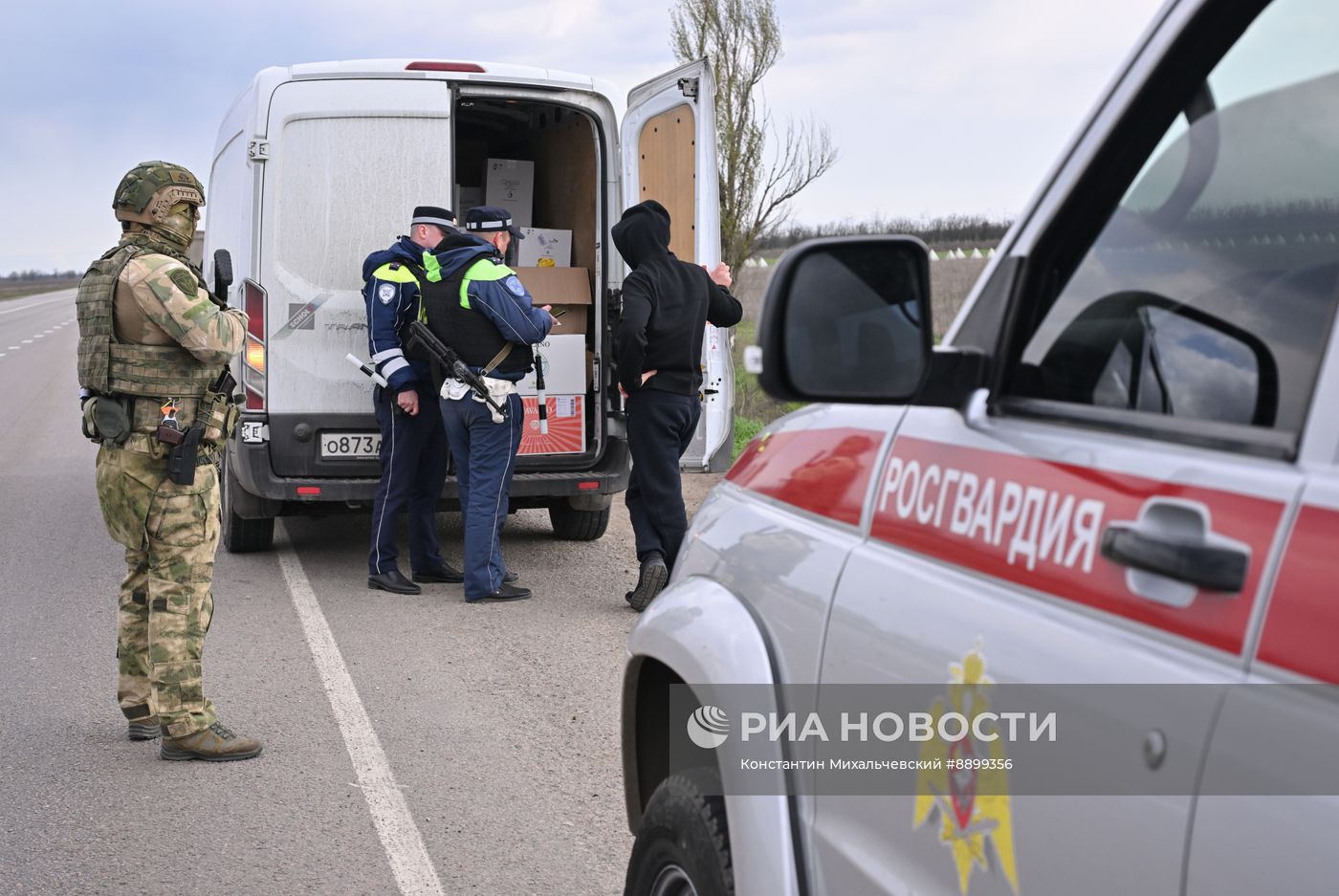 Работа Росгвардии в Запорожской области
