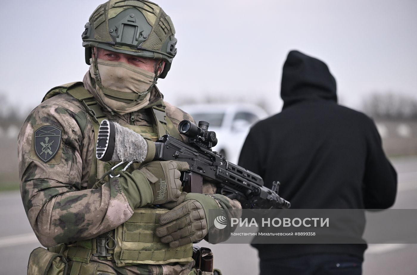 Работа Росгвардии в Запорожской области