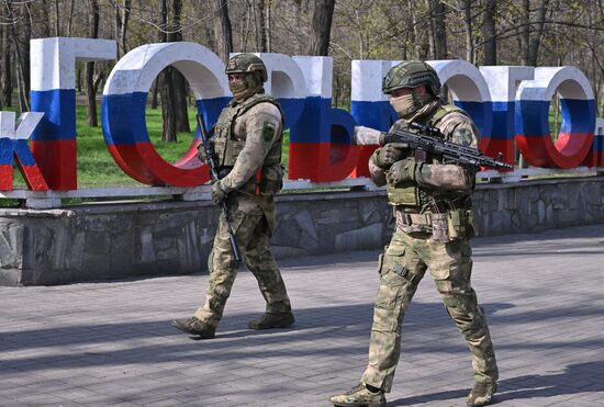 Работа Росгвардии в Запорожской области