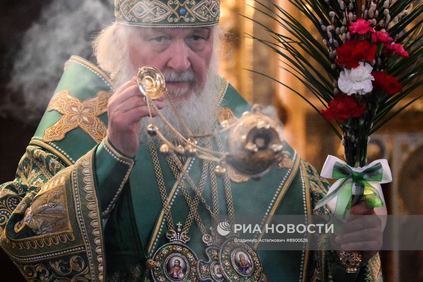 Богослужение в канун Вербного воскресенья