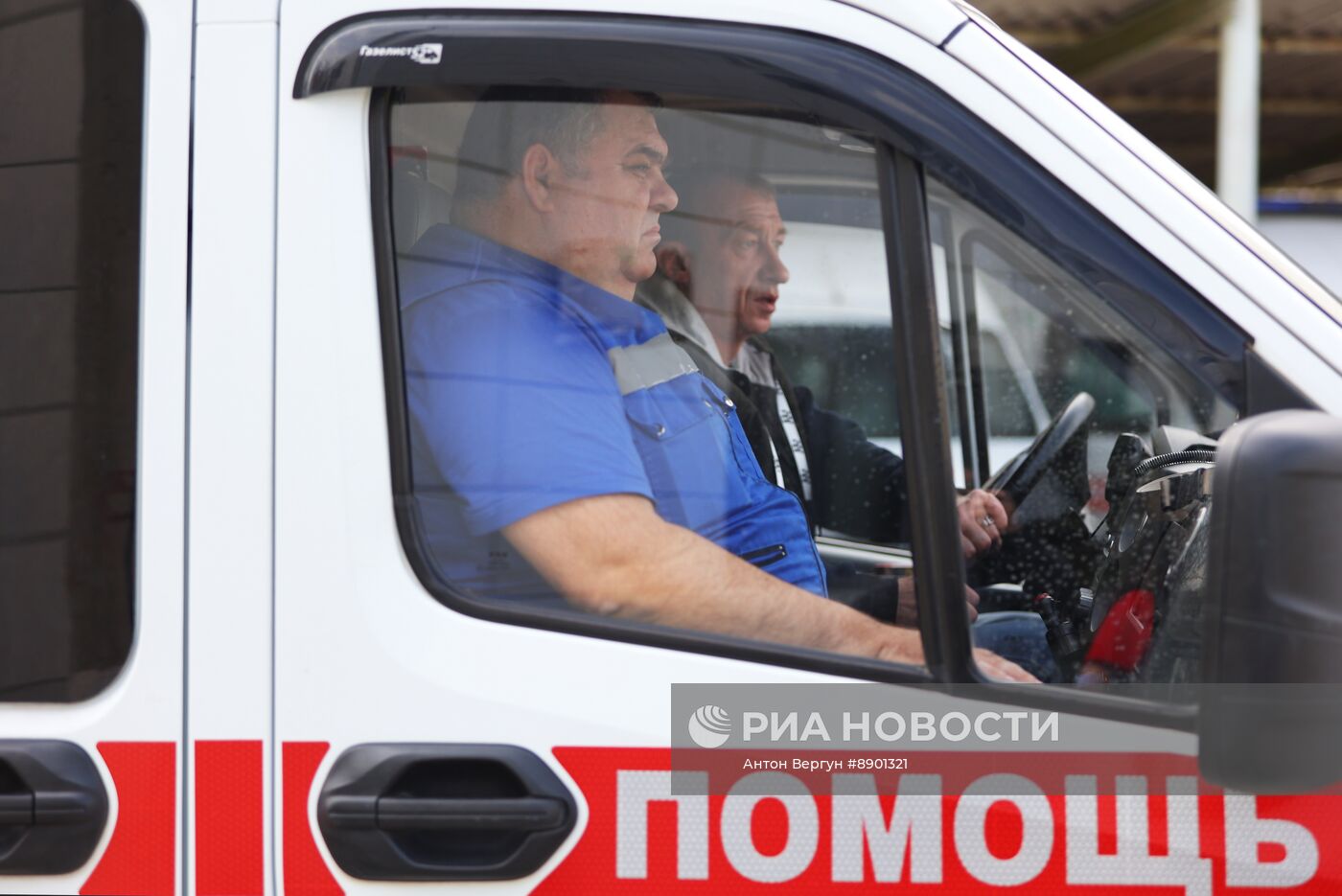 Работа скорой помощи в приграничном Шебекино