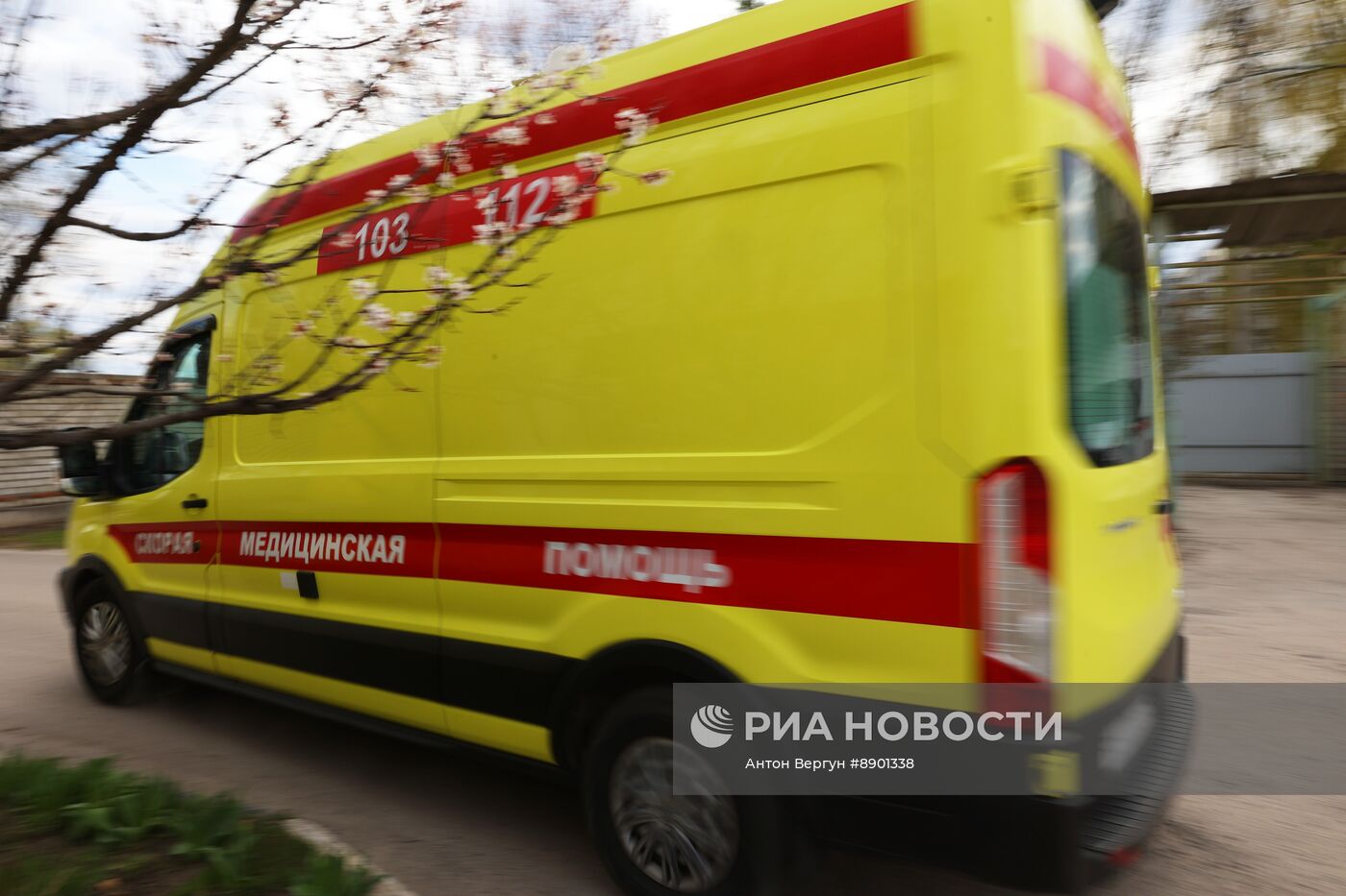 Работа скорой помощи в приграничном Шебекино 