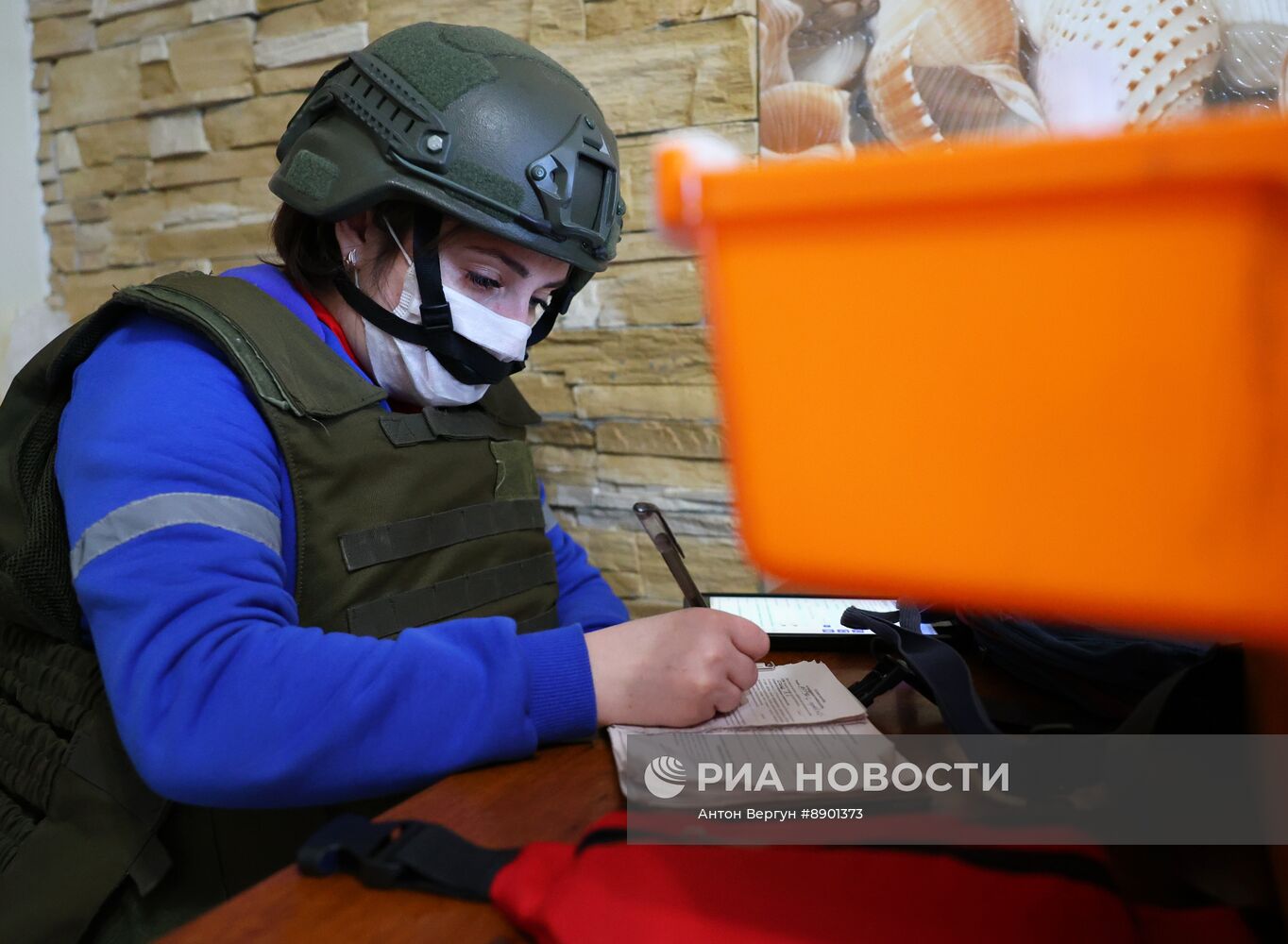 Работа скорой помощи в приграничном Шебекино