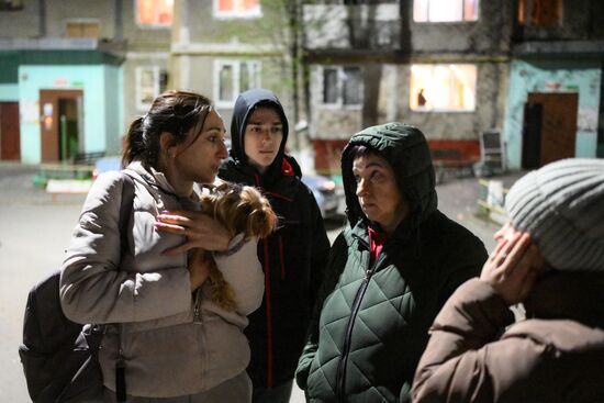 Последствия массированной атаки БПЛА ВСУ на Курск 