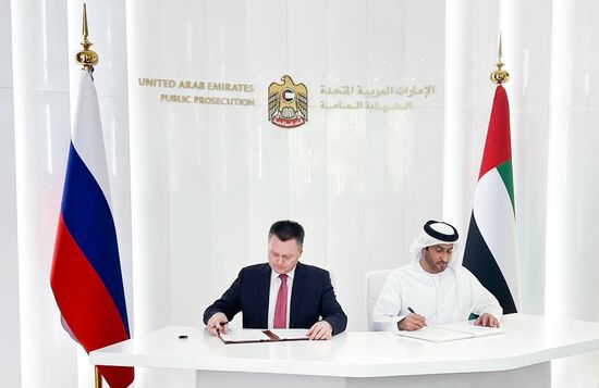 Рабочий визит генпрокурора России И. Краснова в Абу-Даби