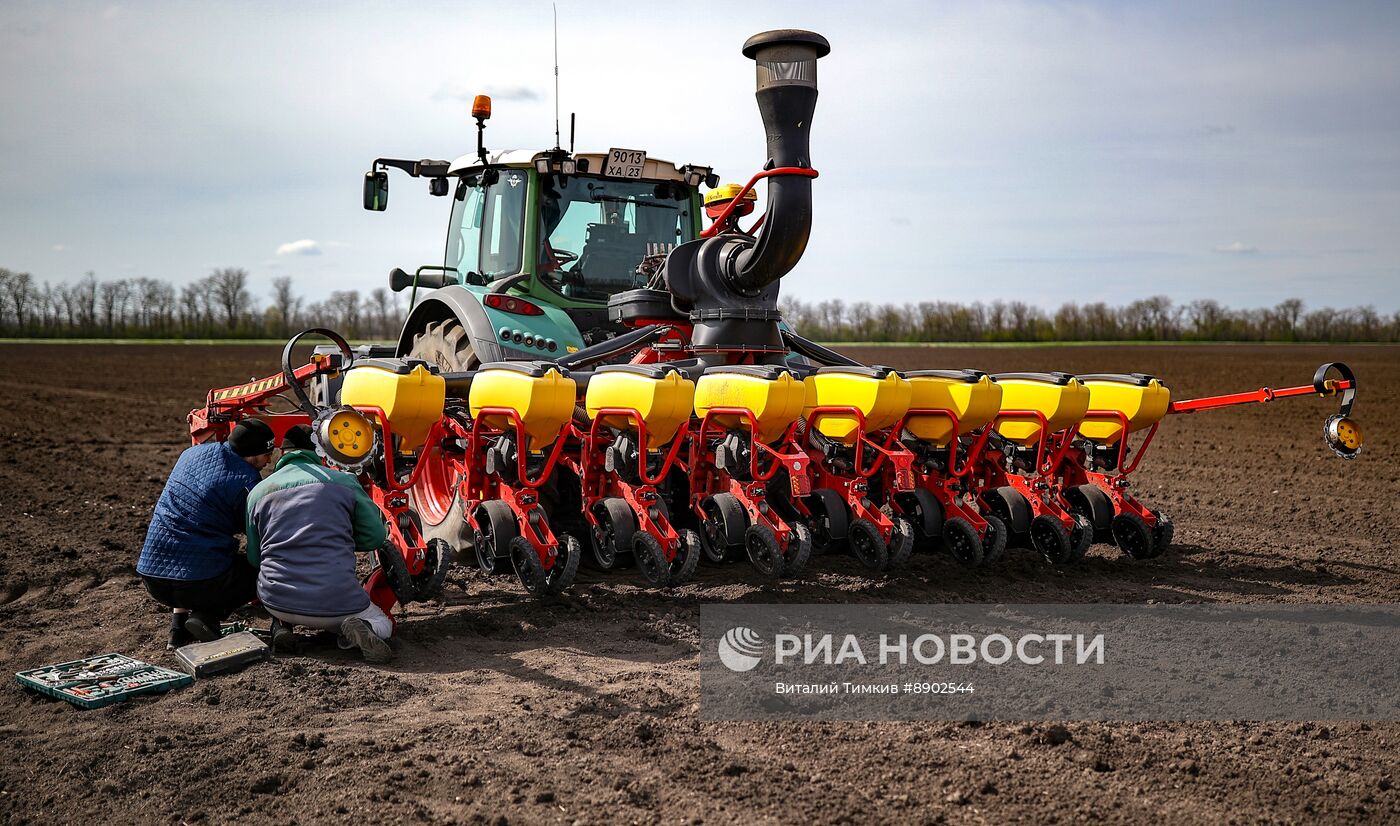 Посевные работы в Краснодарском крае