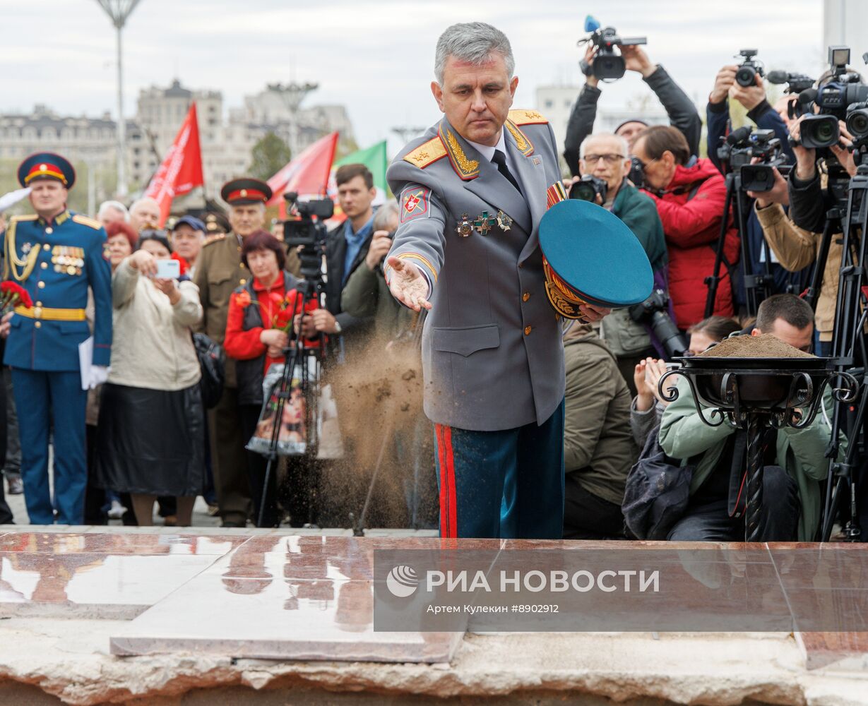 Церемония перезахоронения и открытие Могилы Неизвестного солдата в Тирасполе